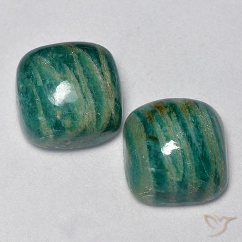 10.89ctw Naturale Verde Pino Amazzonite, Cuscino, Opaco, Photo A