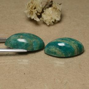 Amazzonite naturale verde da 19,69 ct, marchesa, opaco