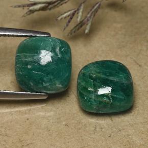 Gemme di Amazzonite Verdazzurro naturale da 8.73 ct, Taglio a cuscino, Opaco