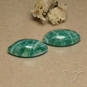 Gemme di Amazzonite Verde Pino naturale da 17.85 ct, Taglio marquise, Opaco