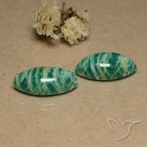 Gemme di Amazzonite Verde medio naturale da 18.56 ct, Taglio marquise, Opaco