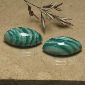 Gemme di Amazzonite Verdazzurro naturale da 14.83 ct, Taglio marquise, Opaco