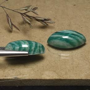 Gemme di Amazzonite Verdazzurro naturale da 14.83 ct, Taglio marquise, Opaco