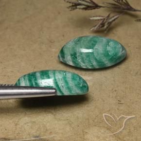 Gemme di Amazzonite Verde medio-scuro naturale da 14.56 ct, Taglio marquise, Opaco