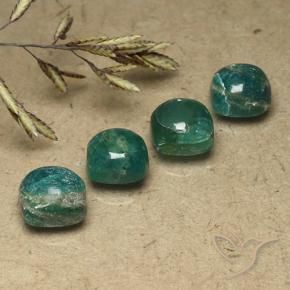 Gemme di Amazzonite Verde freddo naturale da 7.62 ct, Cuscino, Opaco