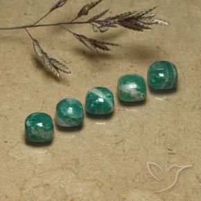 Gemme di Amazzonite Verde freddo naturale da 4.02 ct, Cuscino, Opaco