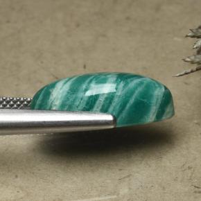 Amazzonite Verde Pino naturale da 7.52 ct, Taglio marquise, Opaco