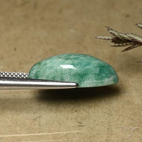 Amazzonite Verde Pino naturale da 7.65 ct, Taglio marquise, Opaco