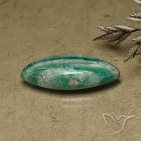 Amazzonite Verde medio naturale da 6.00 ct, Taglio marquise, Opaco