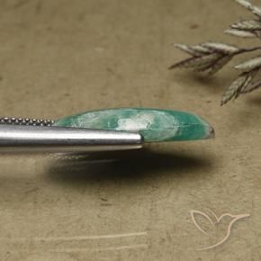 Amazzonite Verde medio naturale da 6.00 ct, Taglio marquise, Opaco