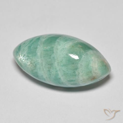 10.06ct Naturale Verde freddo Amazzonite, Taglio marquise, Opaco