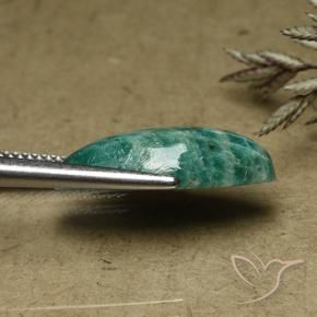 Amazzonite Verde freddo naturale da 6.68 ct, Taglio marquise, Opaco