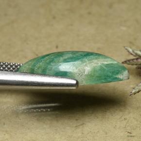 Amazzonite Verdazzurro naturale da 6.13 ct, Taglio marquise, Opaco