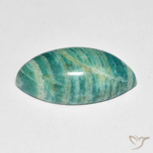 Amazzonite Verde freddo naturale da 9.14 ct, Taglio marquise, Opaco