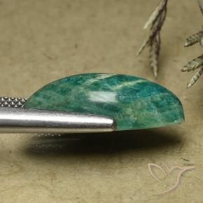 Amazzonite Verde medio naturale da 9,32 ct, Taglio marquise, Opaco