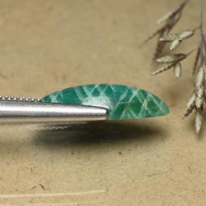 Amazzonite blu-verde naturale da 6,72 ct, marchesa, opaco