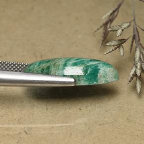 Amazzonite Verde medio naturale da 7.16 ct, Taglio marquise, Opaco