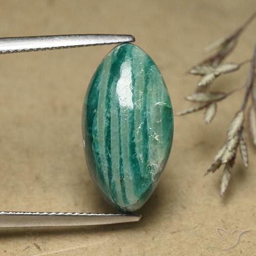 8.65ct Naturale Verde freddo Amazzonite, Taglio marquise, Opaco