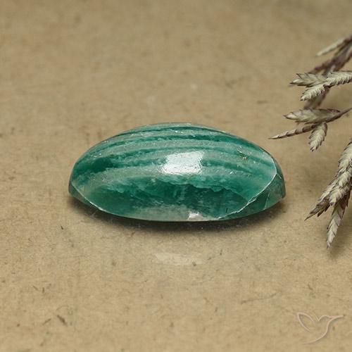 Amazzonite Verde freddo naturale da 8.65 ct, Taglio marquise, Opaco