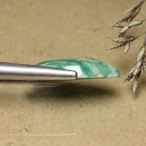 Amazzonite Verdazzurro naturale da 5.95 ct, Taglio marquise, Opaco