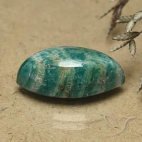 Amazzonite Verde Pino naturale da 7.17 ct, Taglio marquise, Opaco