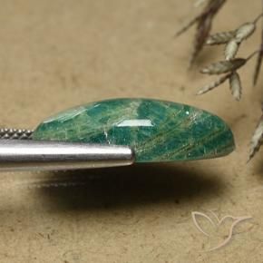 Amazzonite Verde freddo naturale da 8.28 ct, Taglio marquise, Opaco