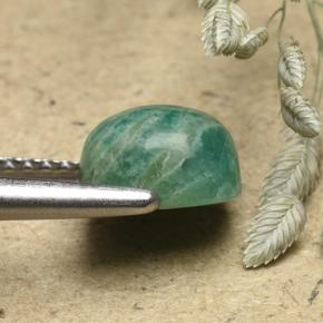 Amazzonite blu-verde naturale da 1,97 ct, taglio a cuscino, opaco