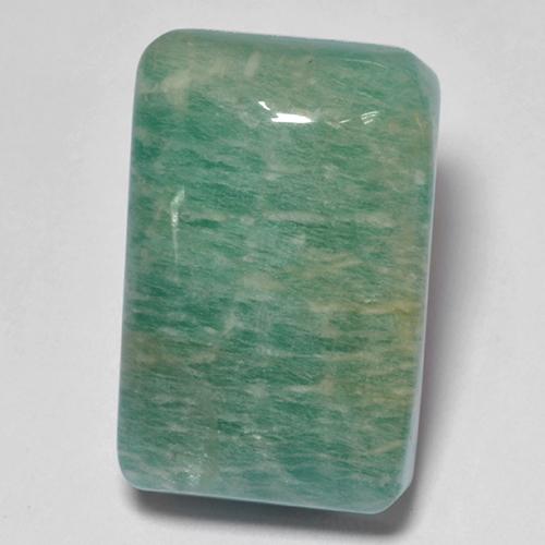 Amazzonite Verde bluastro medio naturale da 17.22 ct, Taglio a cuscino, Traslucido