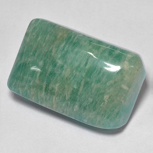 Amazzonite Verde bluastro medio naturale da 17.22 ct, Taglio a cuscino, Traslucido