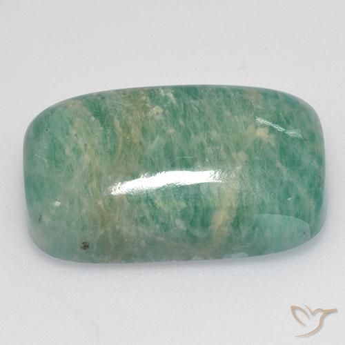 Amazzonite Tono verde blu naturale da 17.38 ct, Cuscino, Traslucido