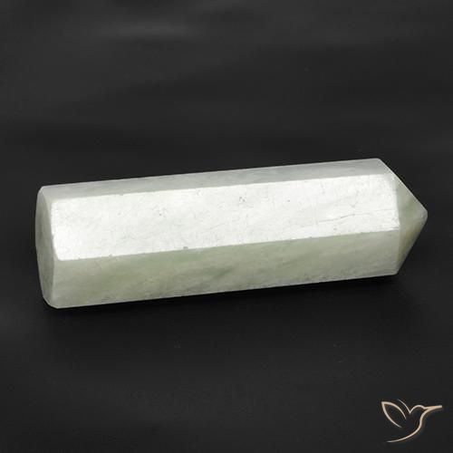 26.31ct Naturale Bianco verdognolo Amazzonite, Taglio a fantasia, Traslucido