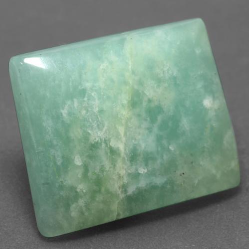 Amazzonite Verde pallido naturale da 25.74 ct, Taglio a baguette, Traslucido