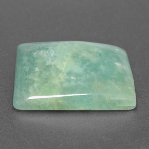 Amazzonite Verde pallido naturale da 25.74 ct, Taglio a baguette, Traslucido