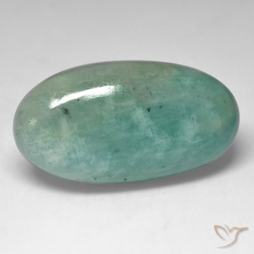 Amazzonite Verde bluastro naturale da 24.84 ct, Ovale, Traslucido