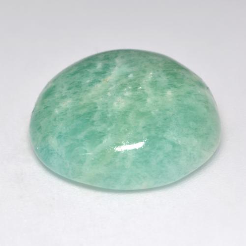 Amazzonite Verde freddo naturale da 14.31 ct, Taglio rotondo, Traslucido