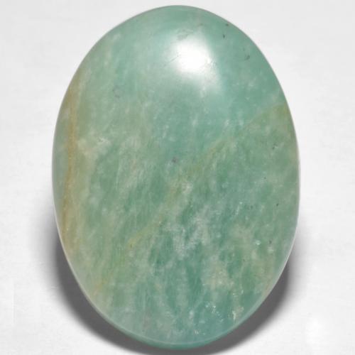 Amazzonite Verde bluastro naturale da 14.79 ct, Taglio ovale, Traslucido