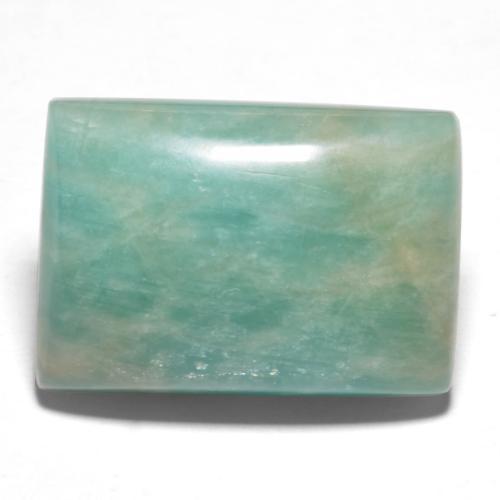 Amazzonite Verde bluastro naturale da 14,98 ct, Taglio a baguette, Traslucido