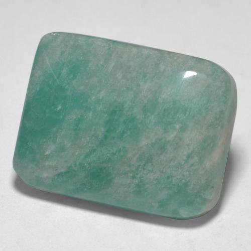 Amazzonite Verde bluastro medio naturale da 14.36 ct, Taglio a cuscino, Traslucido