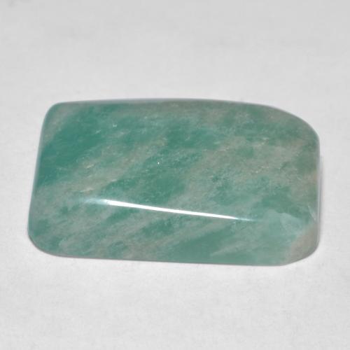 Amazzonite Verde bluastro medio naturale da 14.36 ct, Taglio a cuscino, Traslucido