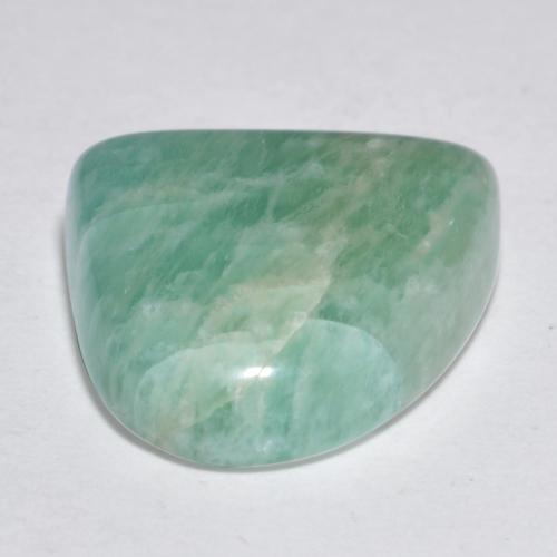 Amazzonite verde bluastro naturale da 9,26 ct, forma fantasia, traslucido