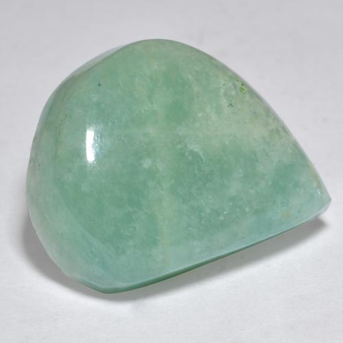 Amazzonite naturale verde da 21,42 ct, forma fantasia, traslucido