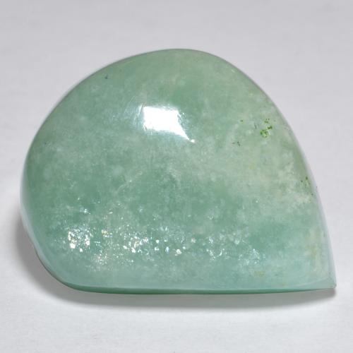 Amazzonite naturale verde da 21,42 ct, forma fantasia, traslucido