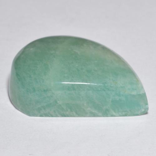 Amazzonite naturale verde da 21,42 ct, forma fantasia, traslucido