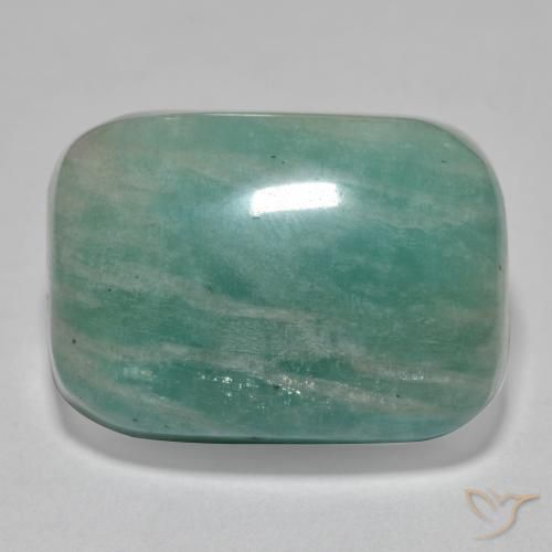 Amazzonite Tono verde blu naturale da 21.86 ct, Cuscino, Traslucido