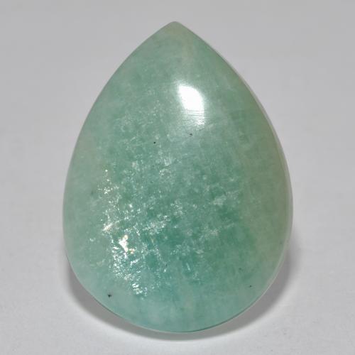 Amazzonite Verde pallido naturale da 13.50 ct, Forma a pera, Traslucido