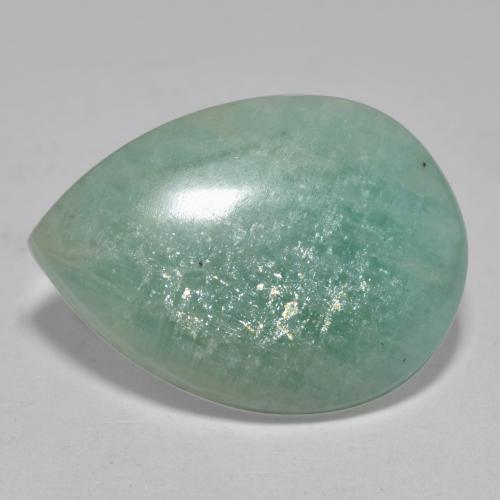 Amazzonite Verde pallido naturale da 13.50 ct, Forma a pera, Traslucido