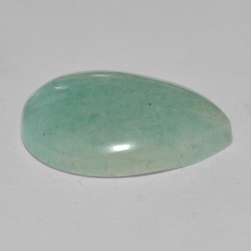 Amazzonite Verde pallido naturale da 13.50 ct, Forma a pera, Traslucido