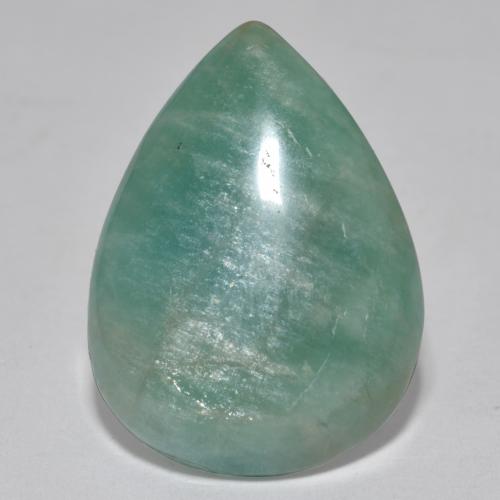 Amazzonite Tono verde blu naturale da 15.52 ct, Forma a pera, Traslucido
