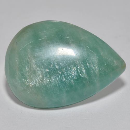 Amazzonite Tono verde blu naturale da 15.52 ct, Forma a pera, Traslucido