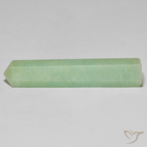 27.45ct Naturale Giallo chiaro Verde Amazzonite, Taglio a fantasia, Opaco